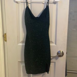 Sparkly green homecoming dress